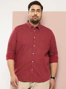 Thomas Scott Plus Size Premium Printed Pure Cotton Casual Shirt