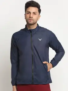 Invincible Men Hooded Solid Sporty Windcheater Jacket