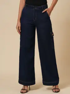 Chemistry Women Flared Cotton Cargo Style Jeans