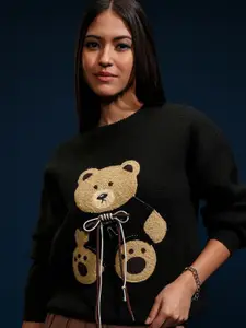 ESPYR By Tokyo Talkies Women Embroidered Pullover Sweater