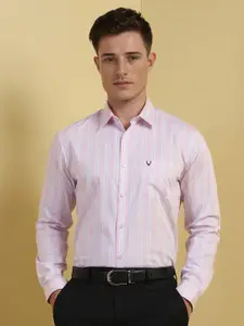 Allen Solly Men Spread Collar Vertical Striped Cotton Formal Shirt