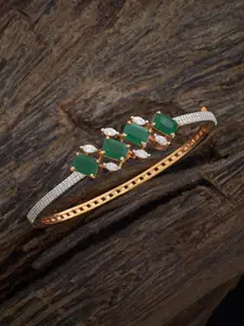 Kushal's Fashion Jewellery Kushal's Fashion Jeweller Rhodium-Plated Zircon Kada Bangle