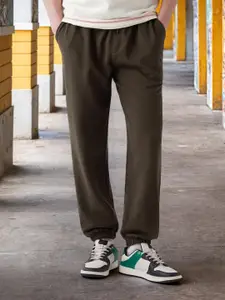 Bewakoof Heavy Duty 1.0 Men's Chocolate Brown Textured Joggers
