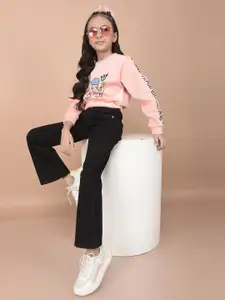 Crimsoune Club Girls Printed Sweatshirt