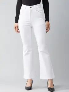 DOLCE CRUDO Women Bootcut High-Rise Stretchable Jeans