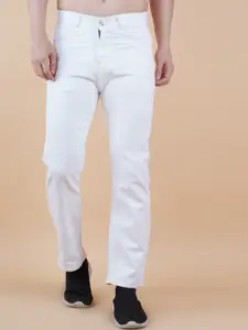 LINARIA Men Classic Regular Fit White Jeans