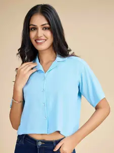 Fashion Ritmo Women Shirt Style Crop Top