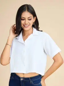 Fashion Ritmo Women Shirt Style Crop Top