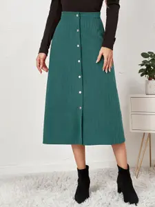 StyleCast x Revolte Women Button Up A-Line Skirt