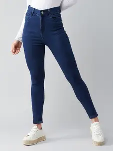 DOLCE CRUDO Women Skinny Fit High-Rise Stretchable Jeans