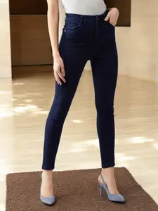 DOLCE CRUDO Women Skinny Fit High-Rise Stretchable Jeans