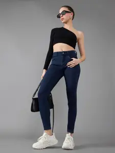 DOLCE CRUDO Women Skinny Fit Stretchable Jeans