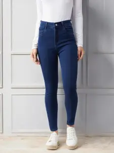 DOLCE CRUDO Women Skinny Fit High-Rise Stretchable Jeans
