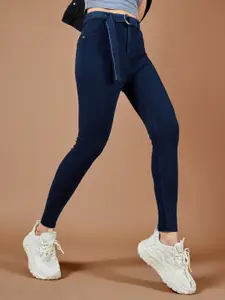 DOLCE CRUDO Women Skinny Fit High-Rise Stretchable Jeans