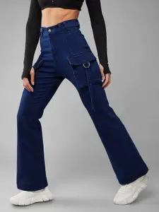 DOLCE CRUDO Women Bootcut High-Rise Stretchable Jeans
