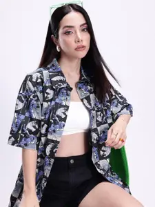 Kook N Keech Oversized Scooby-Doo Graphic Printed Opaque Pure Cotton Casual Shirt