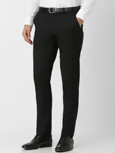 Van Heusen Men Slim Fit Mid-Rise Formal Trousers
