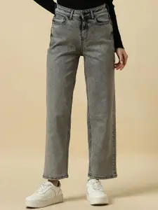Allen Solly Woman Women Relaxed Fit Heavy Fade Cotton Jeans
