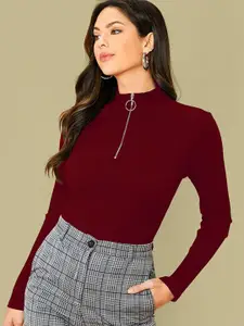 Dream Beauty Fashion Women High Neck Regular Top