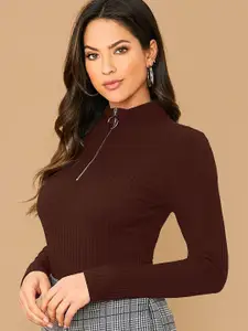 Dream Beauty Fashion Women Half Zipper Top