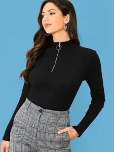 Dream Beauty Fashion Women High Neck Long Sleeves Top