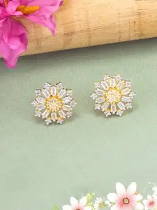 PRIVIU Floral Studs Earrings