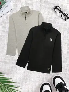 BAESD Boys Pack Of 2 High Neck Sweatshirt