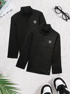 BAESD Boys Pack Of 2 High Neck Sweatshirt