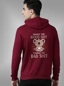 BAESD Men Printed Hooded Sweatshirt