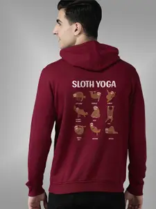 BAESD Men Printed Hooded Sweatshirt