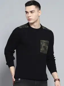 Monte Carlo Men Woollen Pullover With Pocket Detailing