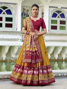 LOOKNBOOK ART Ready to Wear Lehenga & Unstitched Blouse With Dupatta