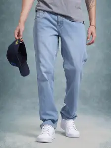 The Roadster Life Co. Men Slim Fit Mid-Rise Light Fade Stretchable Jeans