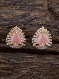 Kushal's Fashion Jewellery Rose Gold Plated Zircon Stone Embellished Bridal Finger Ring