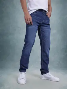 The Roadster Life Co. Men Mid-Rise Light Fade Stretchable Regular Fit Jeans