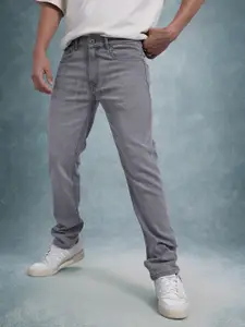 The Roadster Life Co. Men Mid-Rise Light Fade Stretchable Regular Fit Jeans