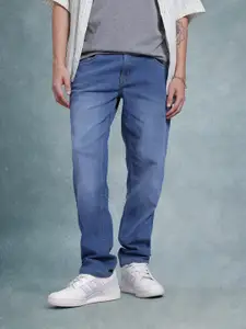 The Roadster Life Co. Men Slim Fit Mid-Rise Light Fade Jeans