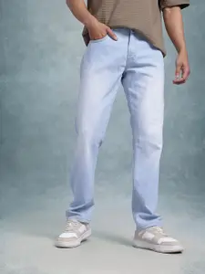 The Roadster Life Co. Men Slim Fit Mid-Rise Light Fade Jeans