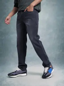 The Roadster Life Co. Men Mid-Rise Slim Fit Light Fade Stretchable Jeans