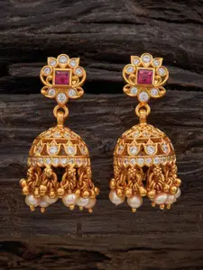 Kushal's Fashion Jewellery Dome Shaped Jhumkas Earrings