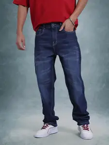 The Roadster Life Co. Men Mid-Rise Light Fade Stretchable Straight Fit Jeans