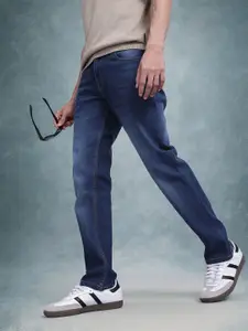 The Roadster Life Co. Men Slim Fit Mid-Rise Light Fade Stretchable Jeans