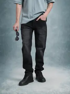 The Roadster Life Co. Men Regular Fit Mid-Rise Light Fade Stretchable Jeans