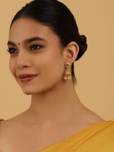 Kushal's Fashion Jewellery Dome Shaped Jhumkas Earrings