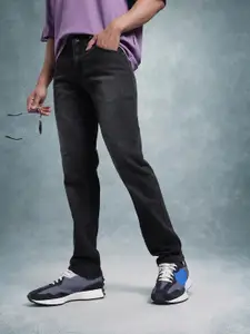 The Roadster Life Co. Men Slim Fit Mid-Rise Light Fade Stretchable Jeans