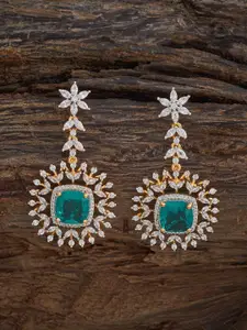 Kushal's Fashion Jewellery Embellished Bridal Copper Gold- Plated Cubic Zirconia Necklace