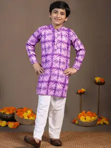 FASHION DREAM Boys Printed Regular Kurta with Pyjamas