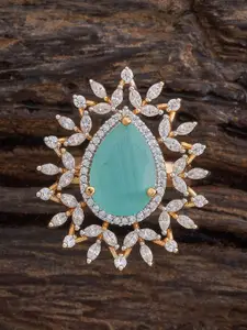 Kushal's Fashion Jewellery Gold-Plated Artificial Stones Embellished Bridal Mangalsutra