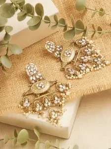 Zaveri Pearls Drop Earrings