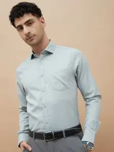 CODE by Lifestyle Men Slim Fit Spread Collar Vertical Striped Cotton Formal Shirt